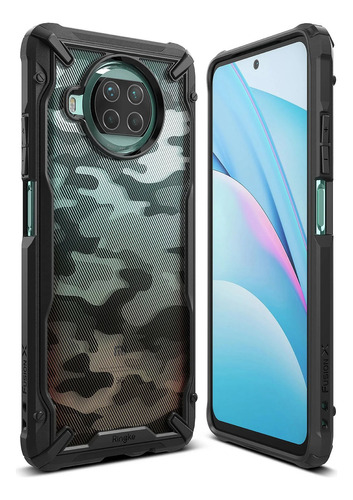 Estuche Funda Forro | Para Xiaomi Mi 10t Lite | Ringke Fusion X | Color Camo / Camuflado | Protección Antichoque | Acabados Premium