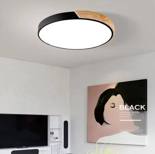 Lampara De Techo Nordica Plafón Led 30cm 24w 3 Tonos