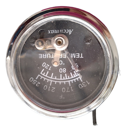 Manómetro Reloj De Temperatura Mecánico Con  Punto Apagado