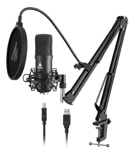 Microfone Maono AU-A04 Condensador Cardioide cor preto