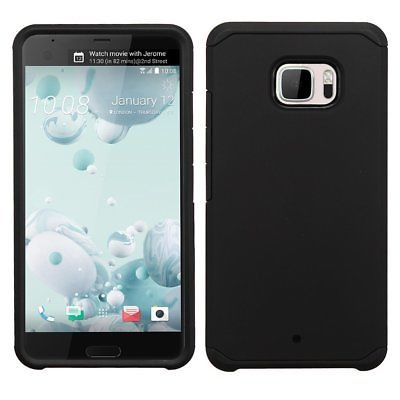 Asmyna Doble Capa Híbrido Pc/tpu Goma Funda Para Htc U Ultra