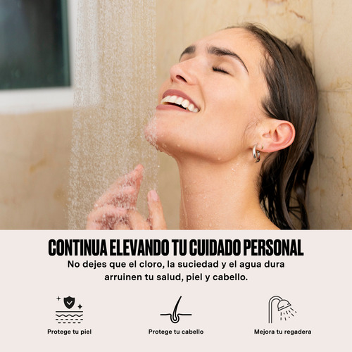 Auga Filtro Purificador De Cloro Y Agua Dura Para Regadera