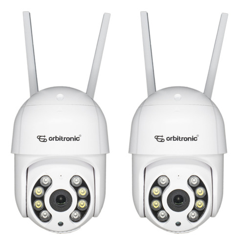 Kit 2 Câmera De Segurança Orbitronic ORB776 Com Resolução 1080p Branco