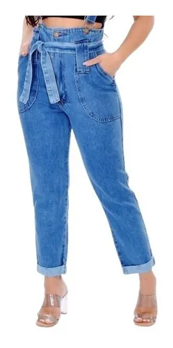 Jardineira jeans calça mercado livre sale