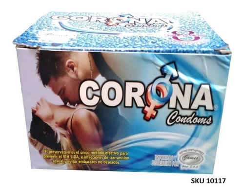 72 Condones Sabores Corona