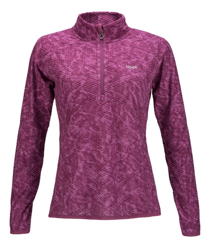 Poleron Mujer Lippi Jacarandá Nano-f 1/4 Zip Uva I19