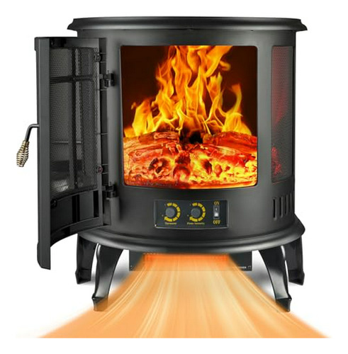 Chimenea Eléctrica Lifeplus 25 , Llama Realista, 1500w