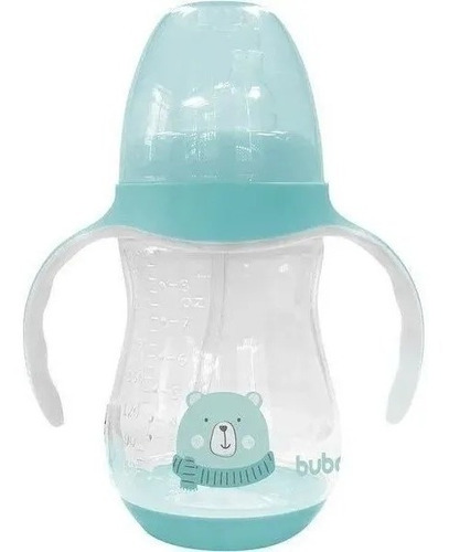 Copo Com Alça Ursinho 250ml Azul Buba