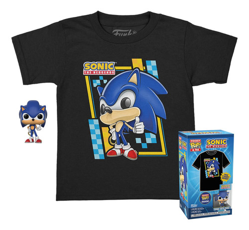 Funko Pop Keychain Llavero Y Playera Infantil Xl Sonic