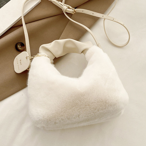 Bolso Bandolera De Hadas De Felpa De Invierno, Bolso Suave P