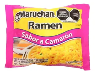 10 Pzas Sopa Instantánea Maruchan Ramen Sabor Camarón 85 G