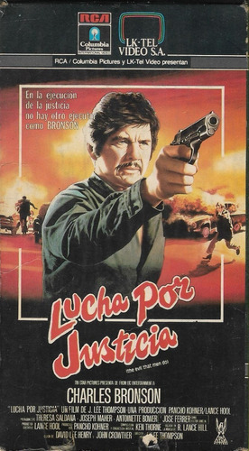 Lucha Por Justicia Vhs Charles Bronson Theresa Saldana 1984