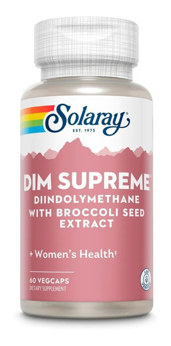 Imagen 1 de 6 de Solaray | Diindolymethane | 100mg | 60 Cáps Veganas | Mujer