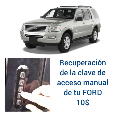 Recuperación De Clave Teclado Acceso Puerta Ford Explorer