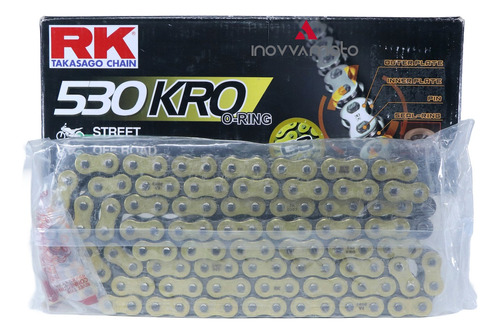 Cadena Rk 530 Oro 120 L O-ring