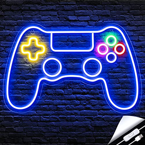 Letrero De Neón Para Gamer: Control Gaming Led.