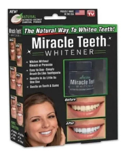 Imagen 5 de 5 de Pasta Blanqueadora Dientes Carbón Coco Blanqueamiento White