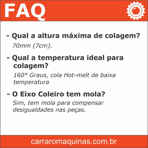 Imagem 4 de 10 de Coladeira De Bordas Manual Minelli H-1100 220v Marcenaria