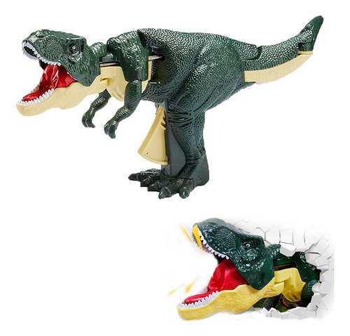Dinosaurio Zaza T-rex Con Luz Y Sonido Juguete Dino Verde