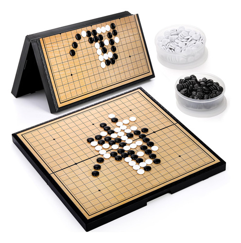 Piedras Magnéticas De Pvc Go Game Set Yarlung Con Tablero De