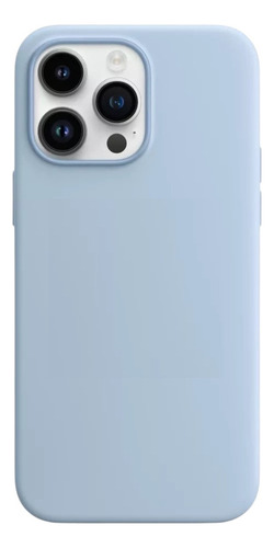 Funda Silicon Serie Para Iphone Varios Modelos Y Colores Azul Claro 11 Pro