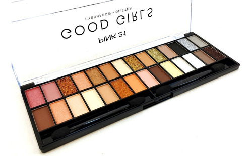Paleta Sombras Ojos Mate Satinado Glitter 2 Unidades Pink 21