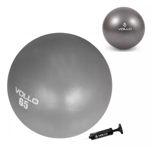 Kit Bola De Pilates Fit Ball 65 Cm E Overball 23 Cm Yoga