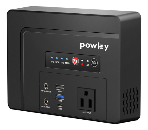 Powkey Banco De Energia Portatil Con Salida De Ca De 100 W,