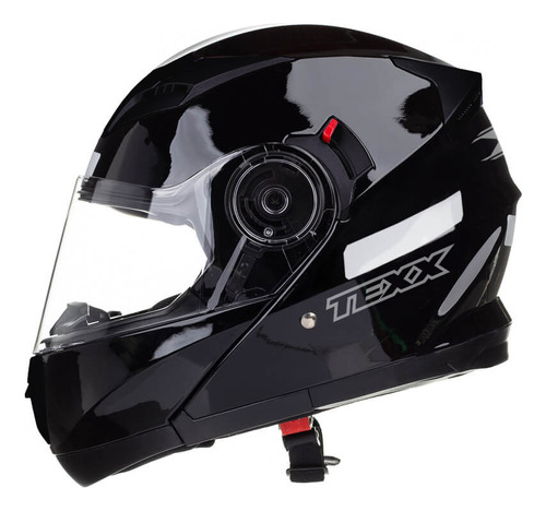 Capacete Texx Escamoteável Gladiator V3 Preto Brilho 58