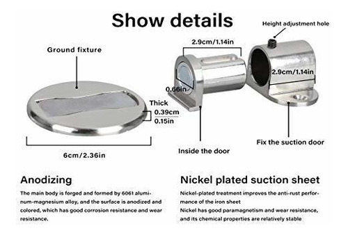 Magnetico Puerta Ajustable Hebilla Acero Inoxidable