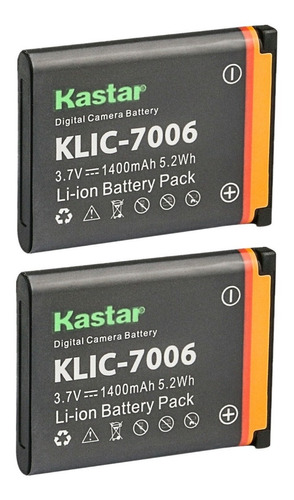 Set De 2 Baterías Para Kodak Klic-7006, Lb-012, Pixpro Fz52