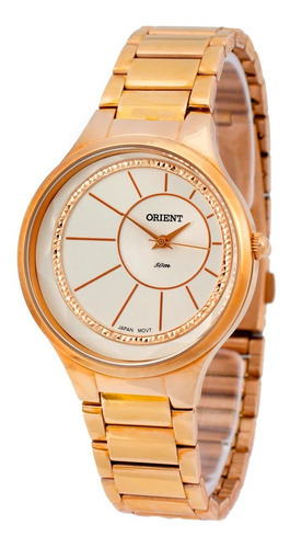 Relógio Orient Feminino Rose Gold - Frss0039 S1rx Cor do fundo Branco