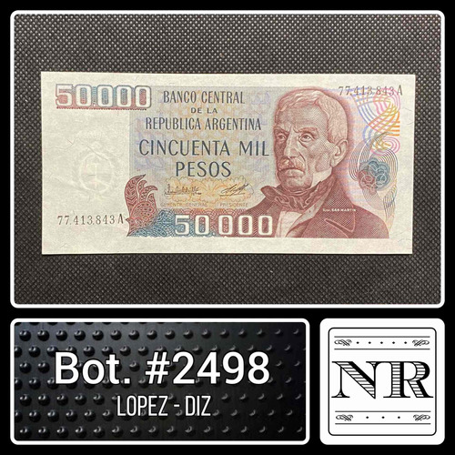 Argentina - 50000 $ Ley - Año 1980 - Bot. #2498 - L | D 