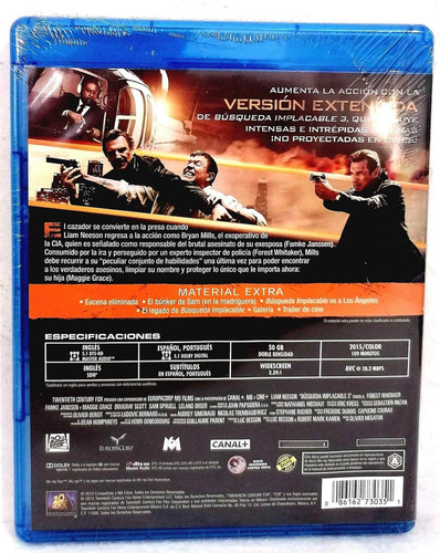 Busqueda Implacable 3 (version Extendida) Blu-ray Original