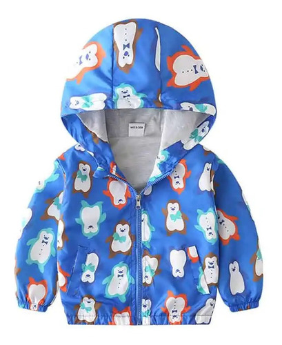 Chaqueta Cortaviento Niño Azul