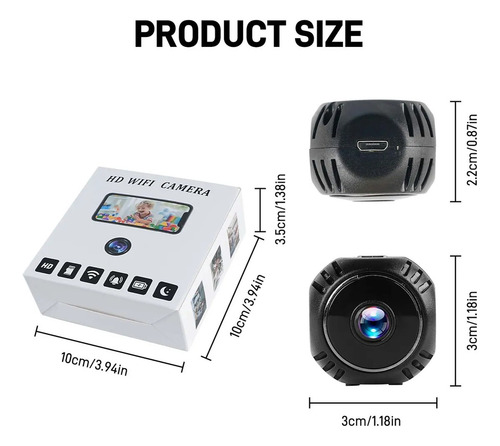 Mini Cámara Espía Full Hd 1080p Wifi Cámara De Seguridad Batería Recargable Xdl Mini Cámara De Visión Nocturna