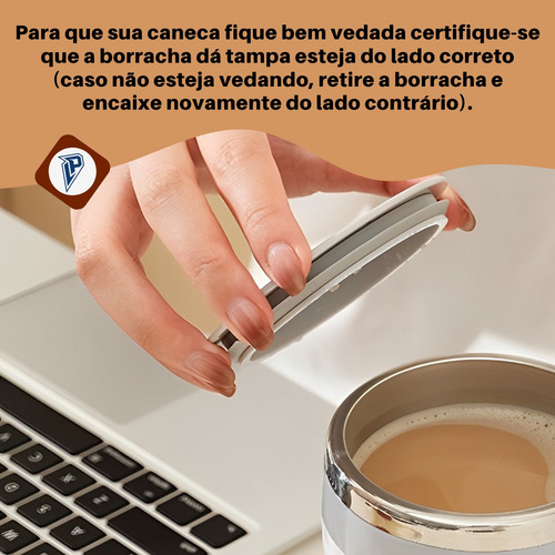 Cup Mix Caneca Térmica Magnética Copo Mixer Automático