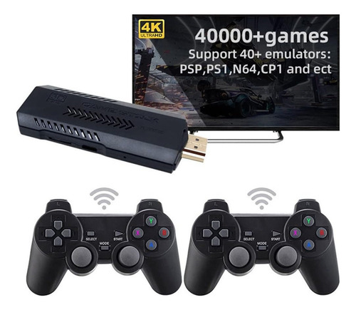 Práctico Stick Para Videogame Retro X2 Plus Integrado De