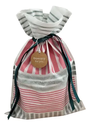 comprar Bolsas De Regalo 40x56 C\u002Fforro De Nylon Y Etiqueta (packx10)