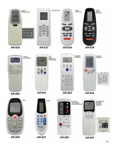 Control Remoto Aire Acondicionado Rch 109 117 139 140 151va