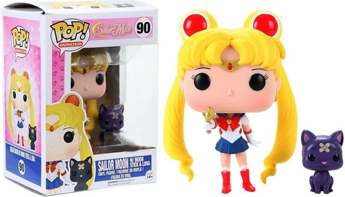 Funko Pop! Sailor Moon W / Moon Stick & Luna #90 Special Edi
