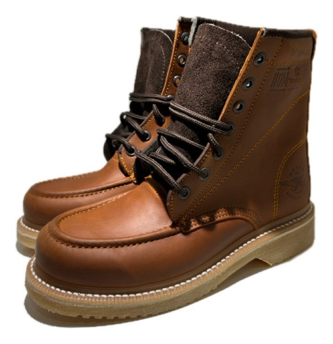 Botas Altas Suela Hule Graso Casual Con Bordo Resistentes