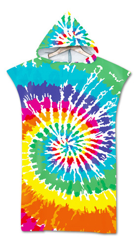 (6#mold)printed Hooded Beach Towel Quick Dry Swimming Pool P