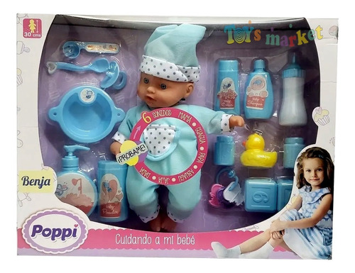 Imagen 1 de 6 de Bebe Que Rie Y Habla Juguetes Mamadera Chupete Sonidos Poppi