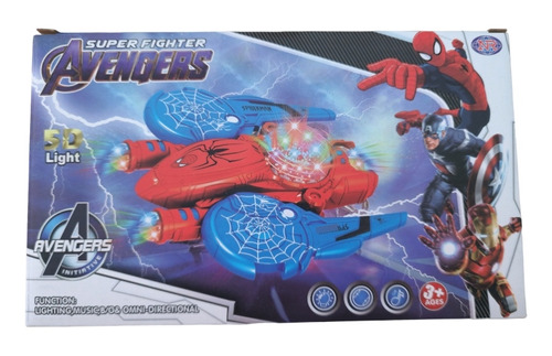 Auto Avengers Con Luz 5d Sonido Y Movimiento,  Oferta!