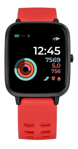 Smartwatch Mormaii Life Unissex Full Display Vermelho