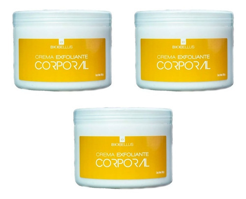  3 Crema Exfoliante Corporal - Biobellus 500g Tipo de envase Pote Fragancia Corporal Tipos de piel Normal
