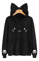 Comprar Sudadera Con Orejas De Gato Polera Chompa Neko Kawaii