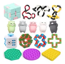 Comprar 16 Piezas Pop It Fidget Push Pop Pop Pop Pop Pop Pop Pop