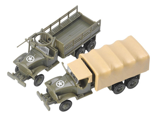 2 Peças Simulação 1:72 4d Montar Caminhão Veículo